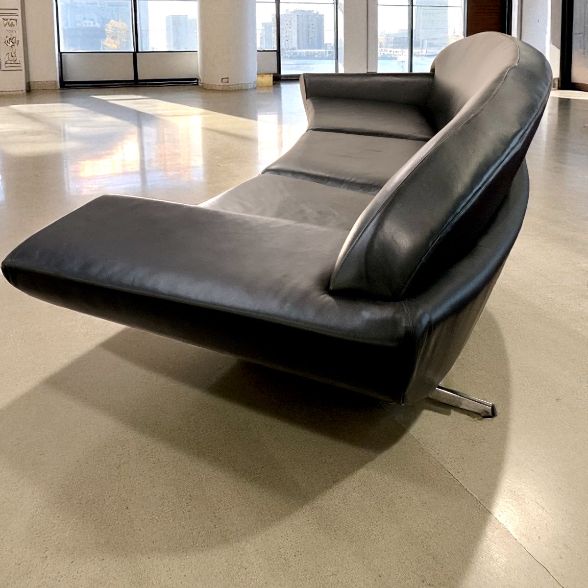 Scandinavian Leather Sofa From The 1960s/70s By Johannes Andersen-photo-2