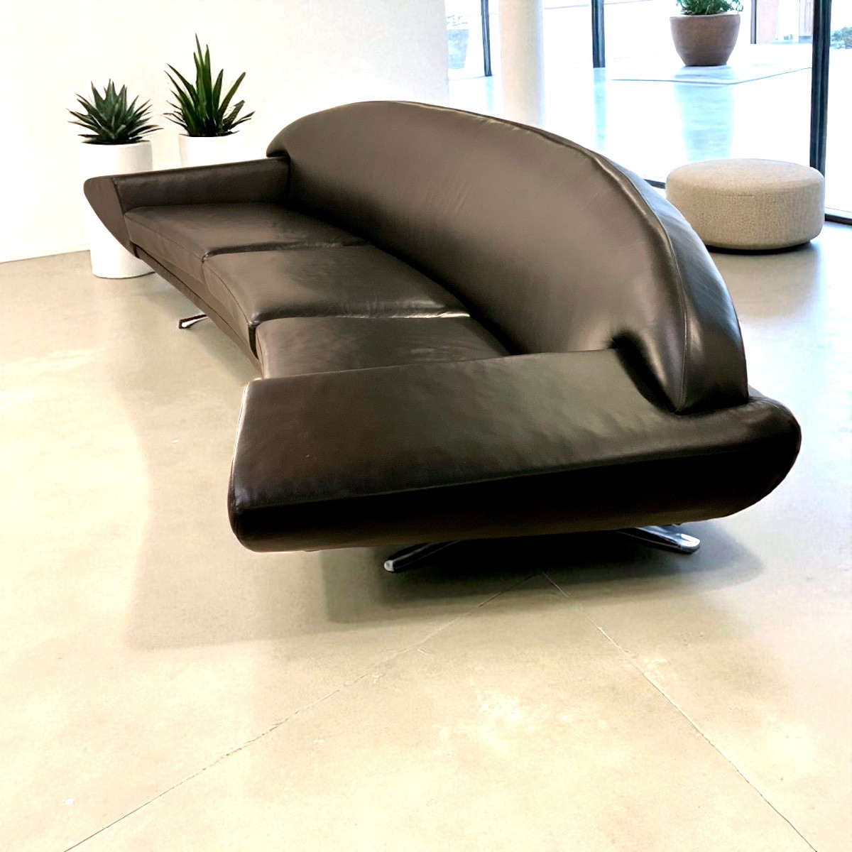 Scandinavian Leather Sofa From The 1960s/70s By Johannes Andersen-photo-4