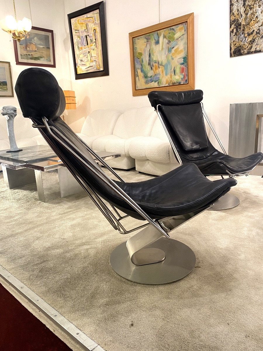 Scandinavian Armchair By Oluf Lund, Interdane, Grand Prix For Danish Design-photo-3