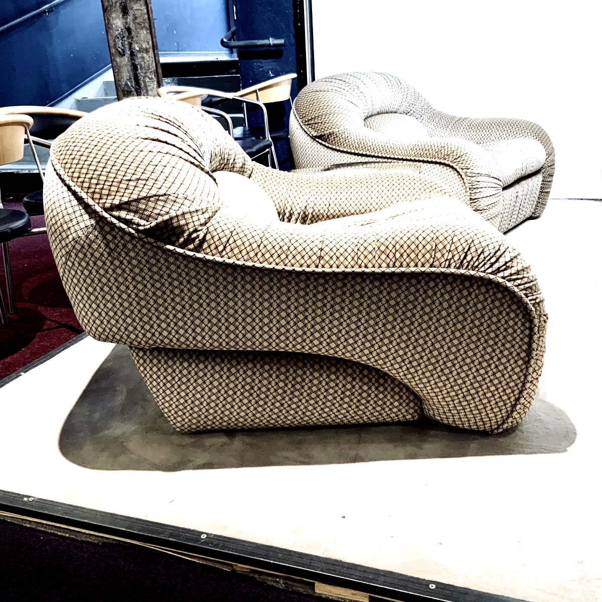 Paire de fauteuils italien vintage 1970 de Georg Bighinello-photo-4