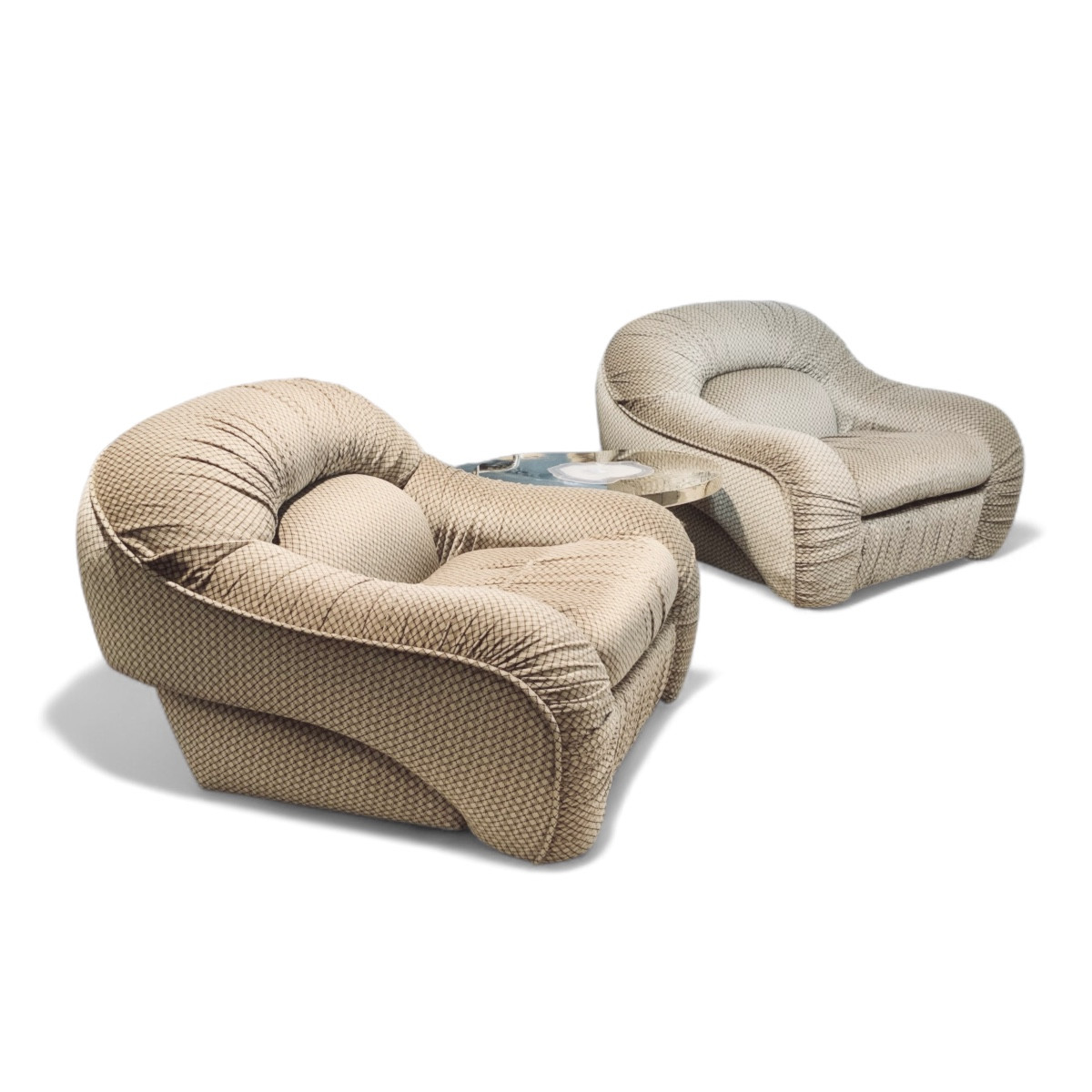 Paire de fauteuils italien vintage 1970 de Georg Bighinello