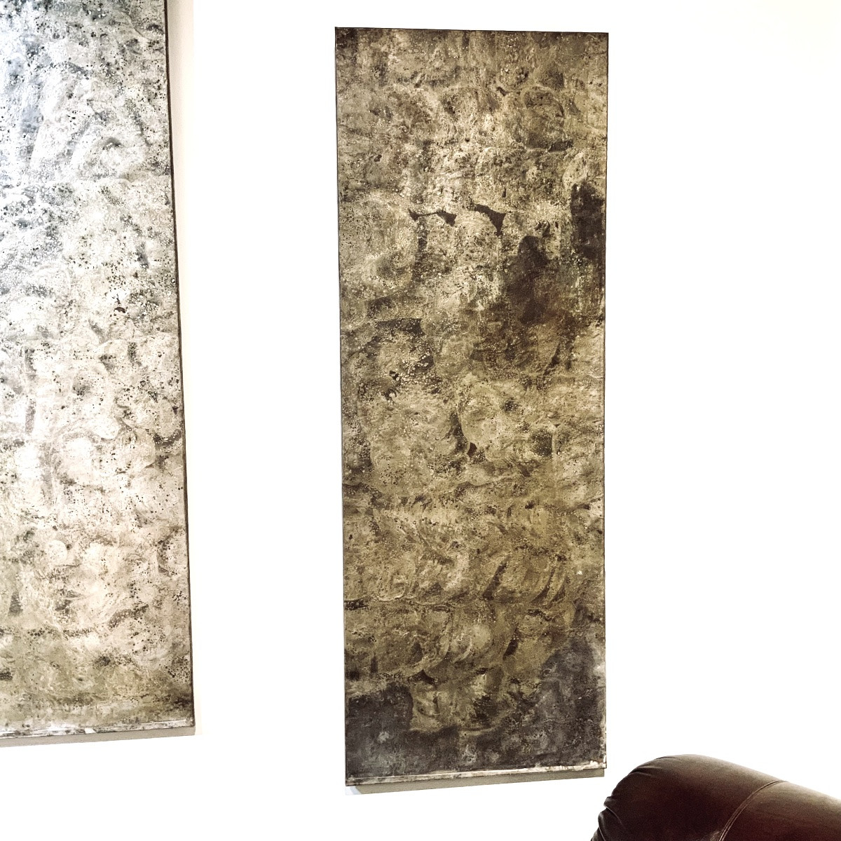 Pierre Sabatier, panneaux muraux en cuivre et étain oxydés, patinés-photo-5