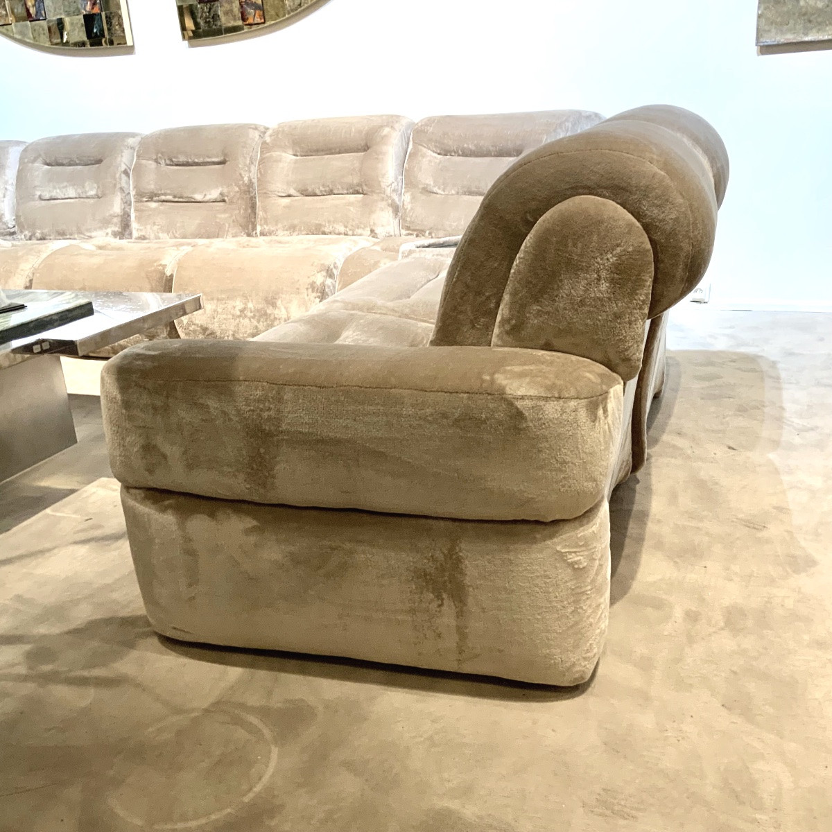 Large Modular Italian Sofa From The 1970s-photo-3