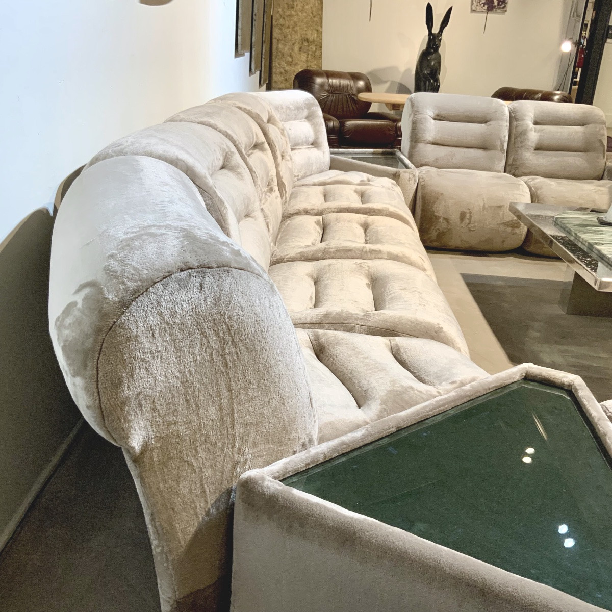 Large Modular Italian Sofa From The 1970s-photo-3