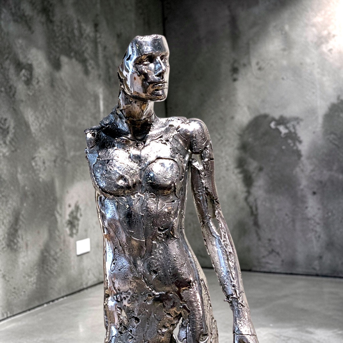 Grande Sculpture mythologique humanoïde grandeur nature-photo-3