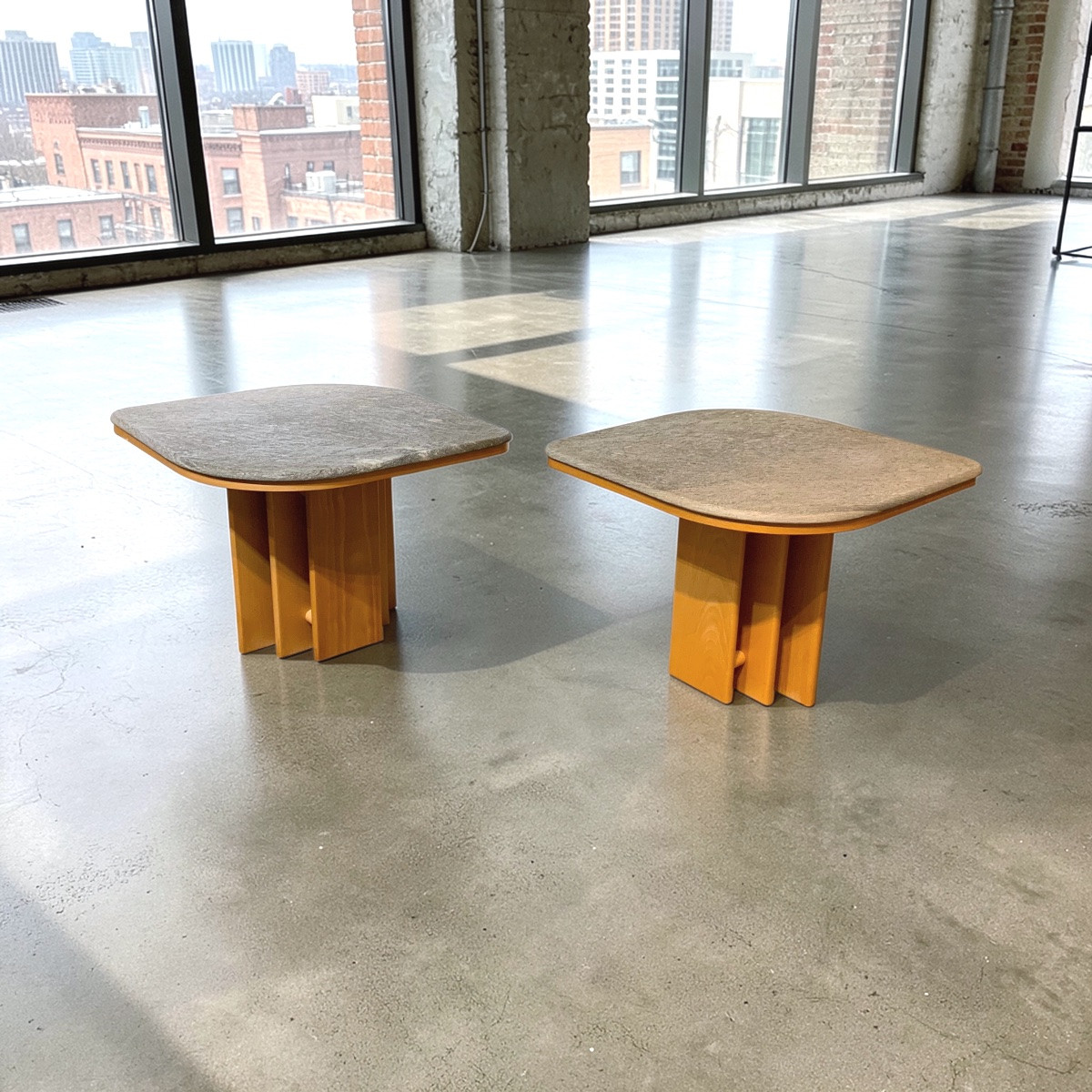 Pair Of 1970s Scandinavian Design Coffee Tables-photo-2