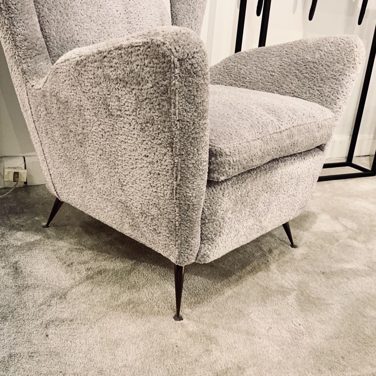 Pair Of Italian Gio Ponti Armchairs-photo-1