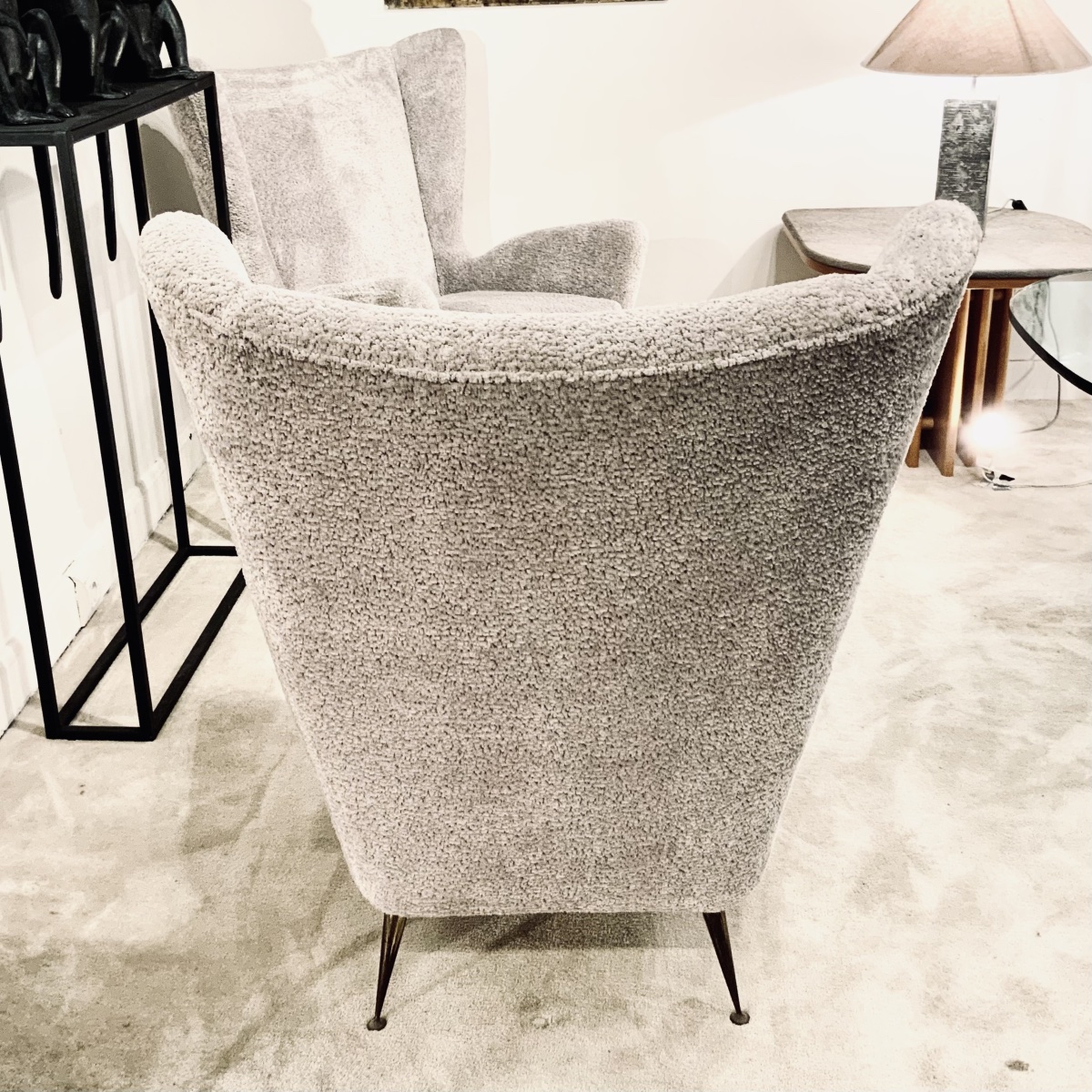 Pair Of Italian Gio Ponti Armchairs-photo-3