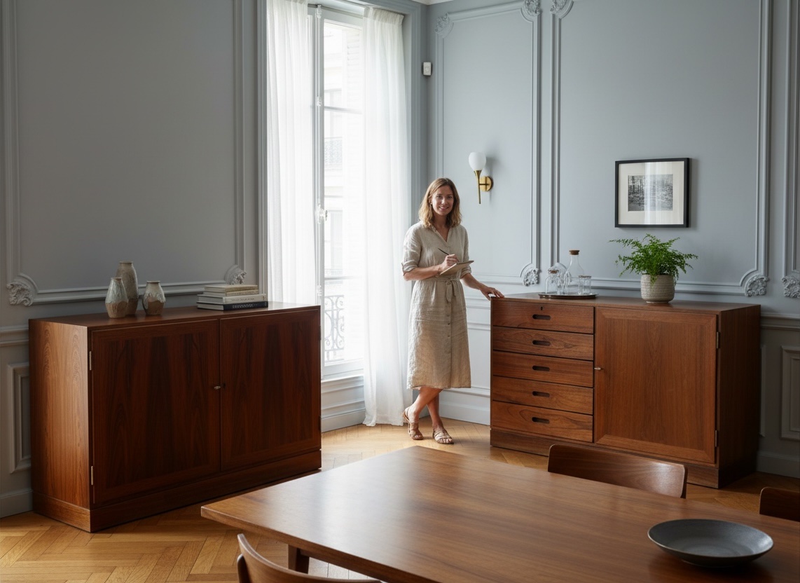 Paire de buffets design scandinave de KAJ WINDING-photo-6