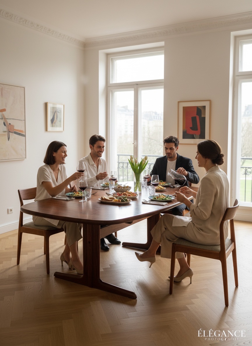 Scandinavian-style Dining Table From The 1960s/70s-photo-7