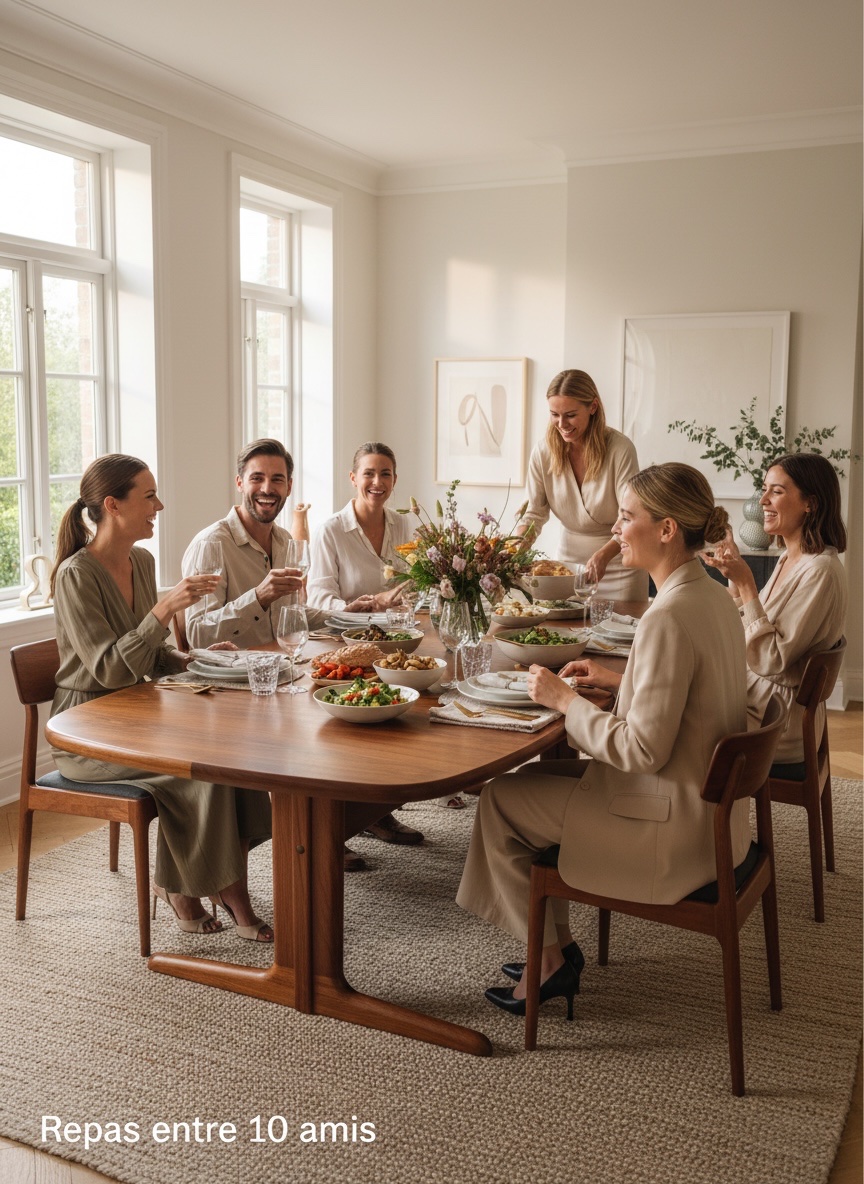 Scandinavian-style Dining Table From The 1960s/70s-photo-8