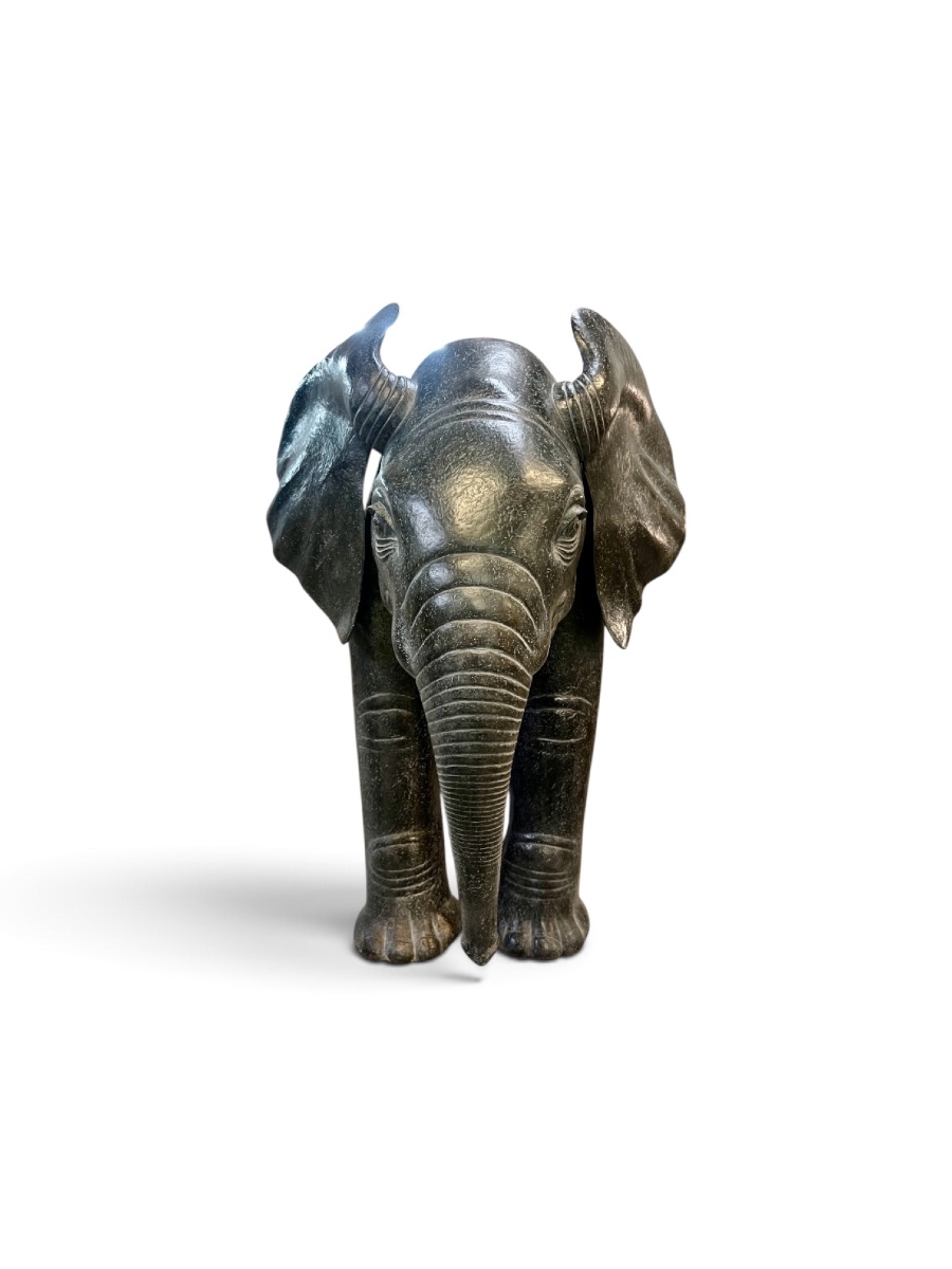 Florence Jacquesson, Bronze Sculpture Of A Baby Elephant-photo-2
