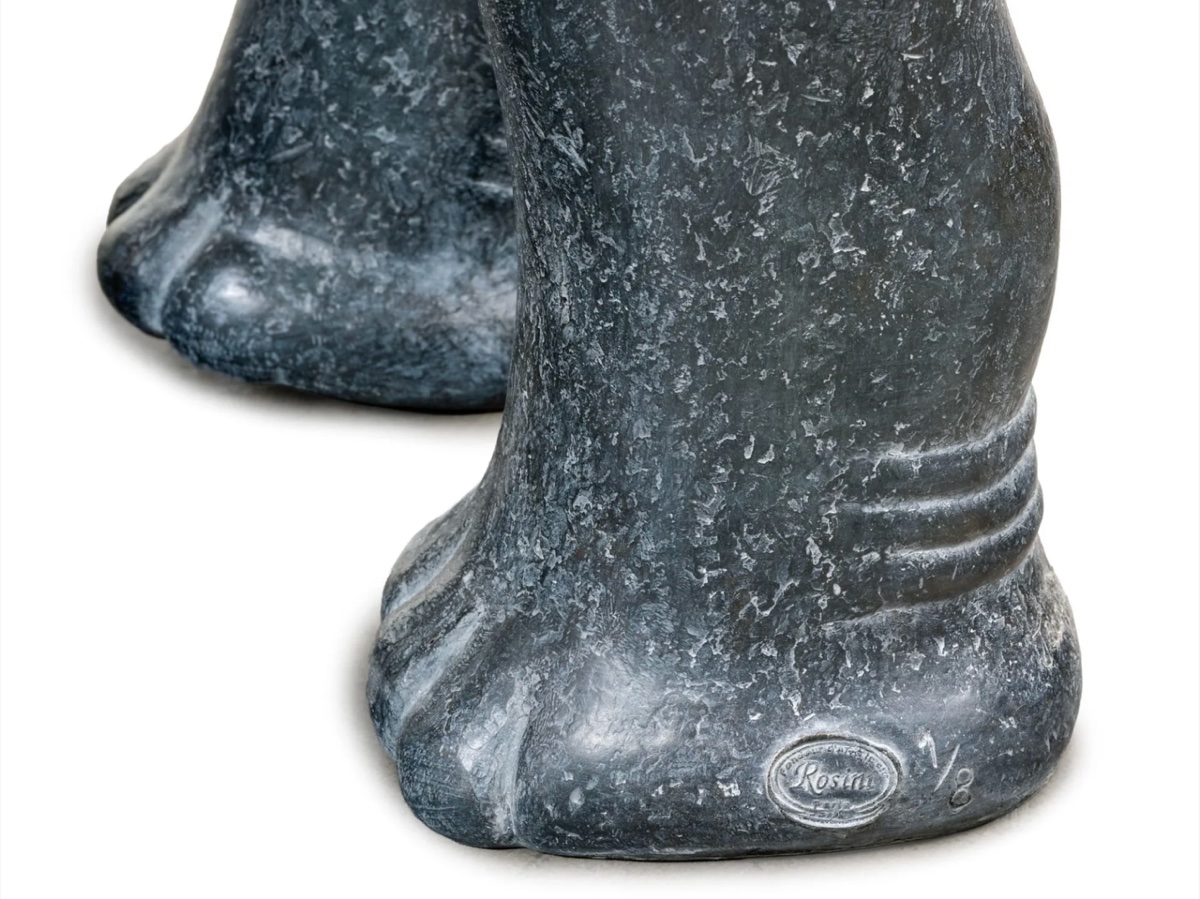 Florence Jacquesson, Sculpture d’éléphanteau en bronze-photo-4