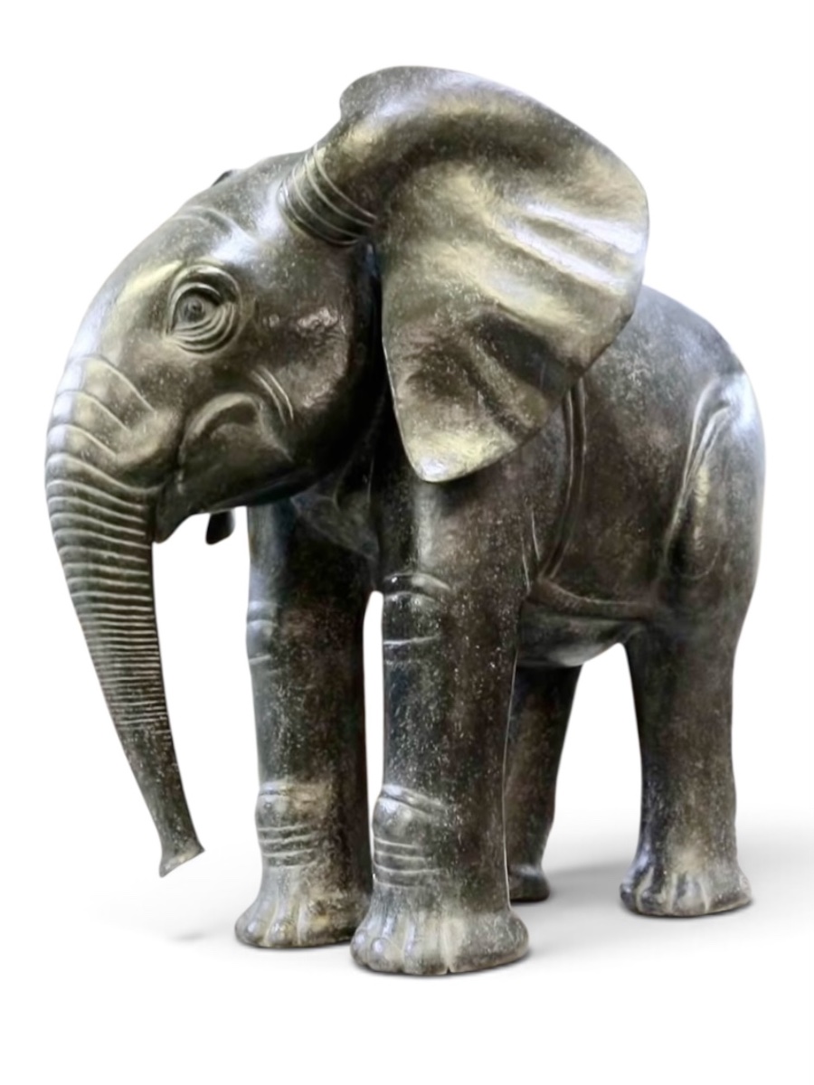 Florence Jacquesson, Bronze Sculpture Of A Baby Elephant