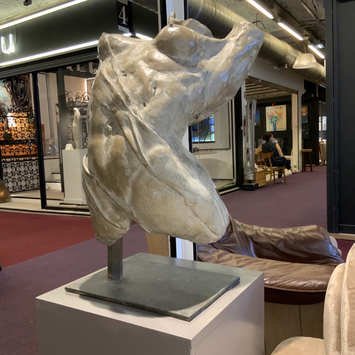 Buste de femme en bronze « Salomé dansant »-photo-2