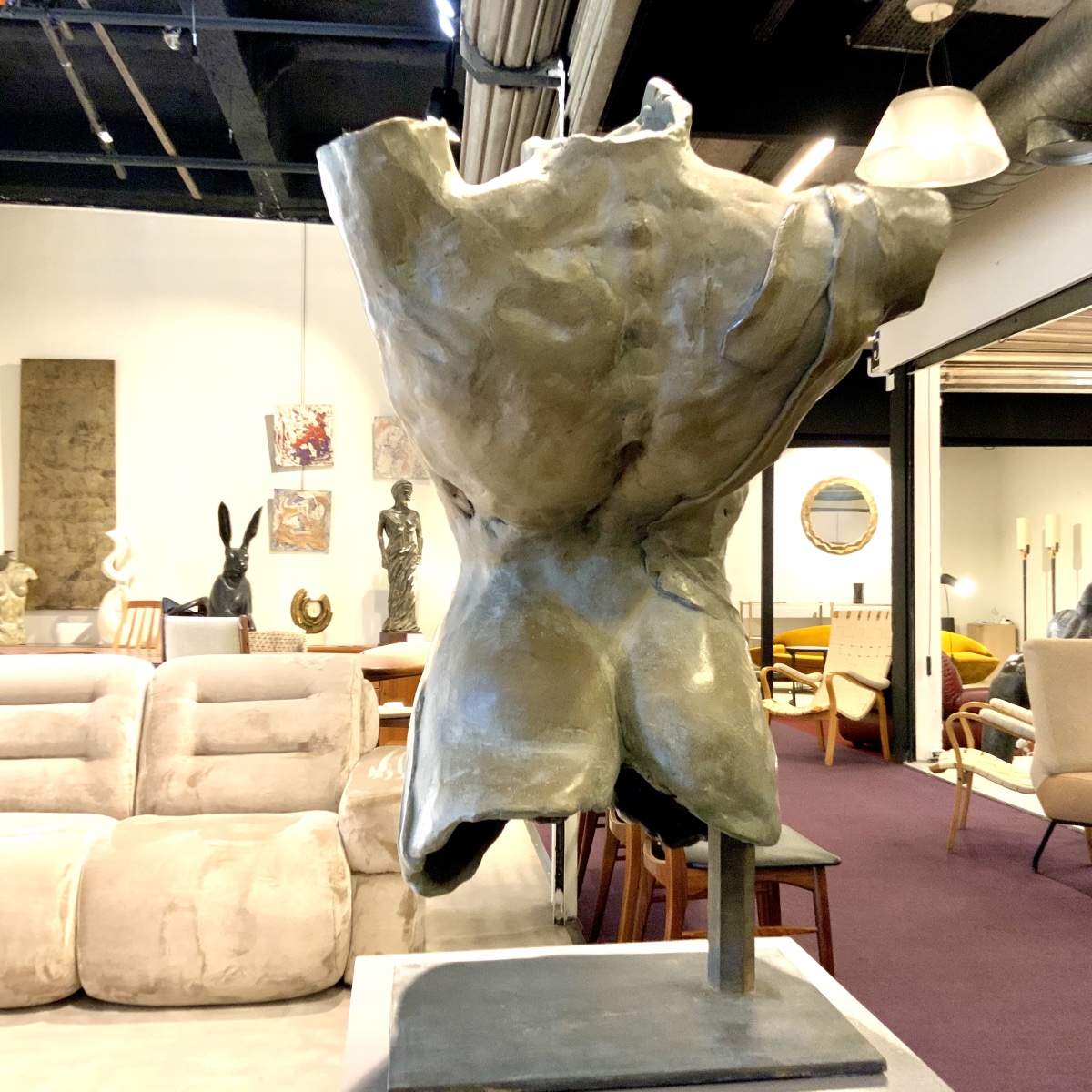 Buste de femme en bronze « Salomé dansant »-photo-3