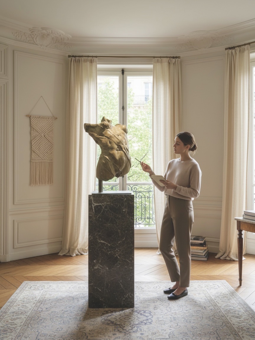 Buste de femme en bronze « Salomé dansant »-photo-8
