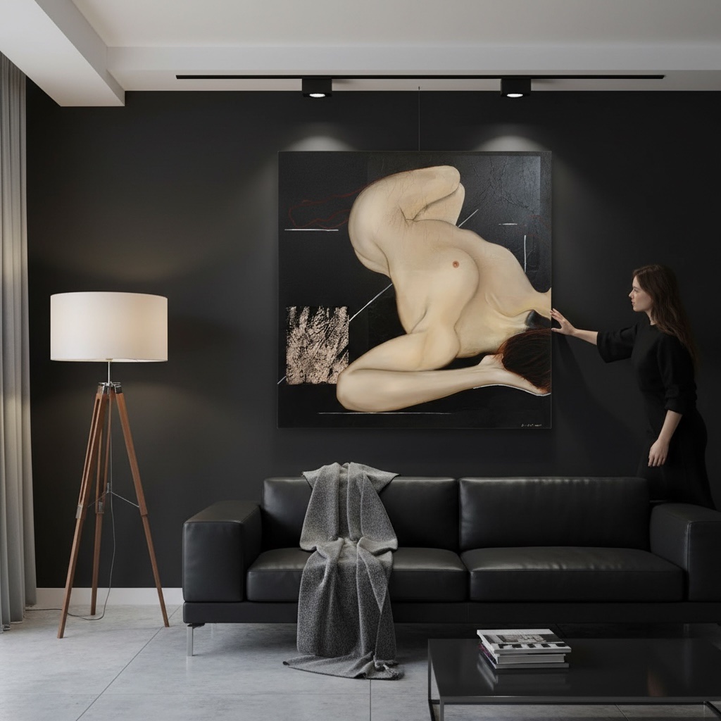 Nude Painting, A Neo-mythological Work By Gabriel Mondié-photo-3