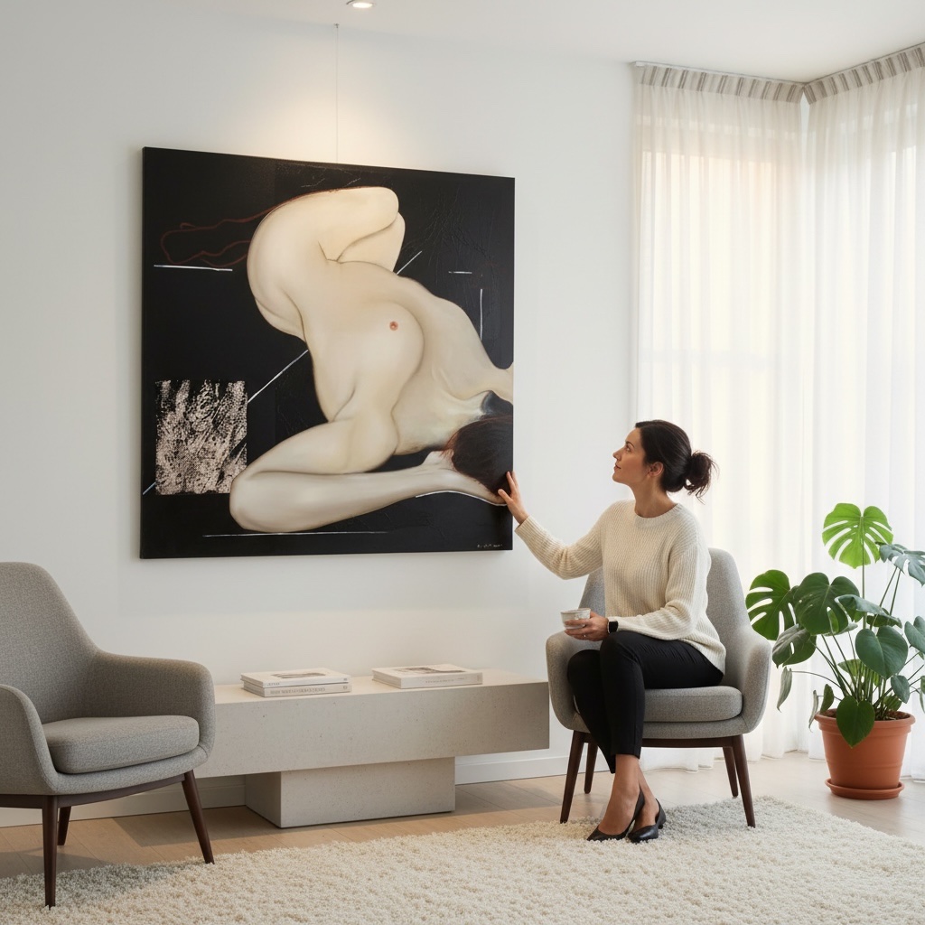 Nude Painting, A Neo-mythological Work By Gabriel Mondié-photo-4