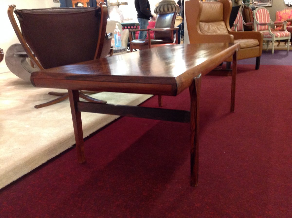 1960s Scandinavian Design Coffee Table By Johannes Andersen In Rosewood-photo-4