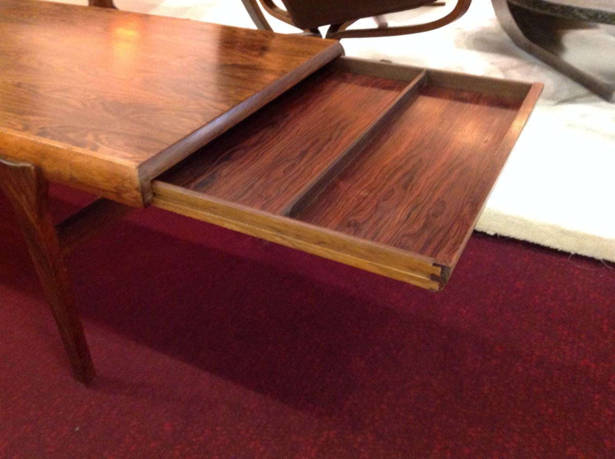 1960s Scandinavian Design Coffee Table By Johannes Andersen In Rosewood-photo-1