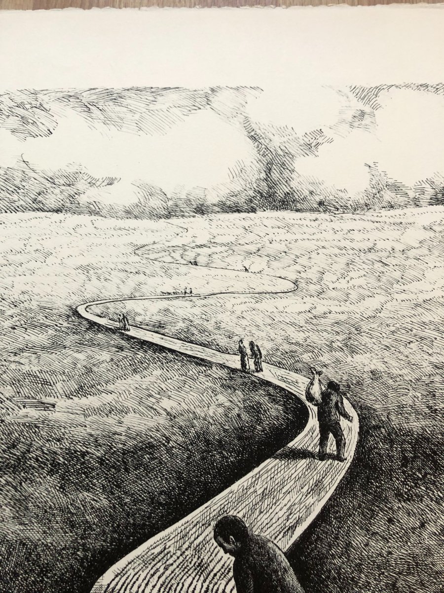 Lithographie Épreuve d'Artiste Signée, Dédicacée De Roland Topor Années 1970/80-photo-4