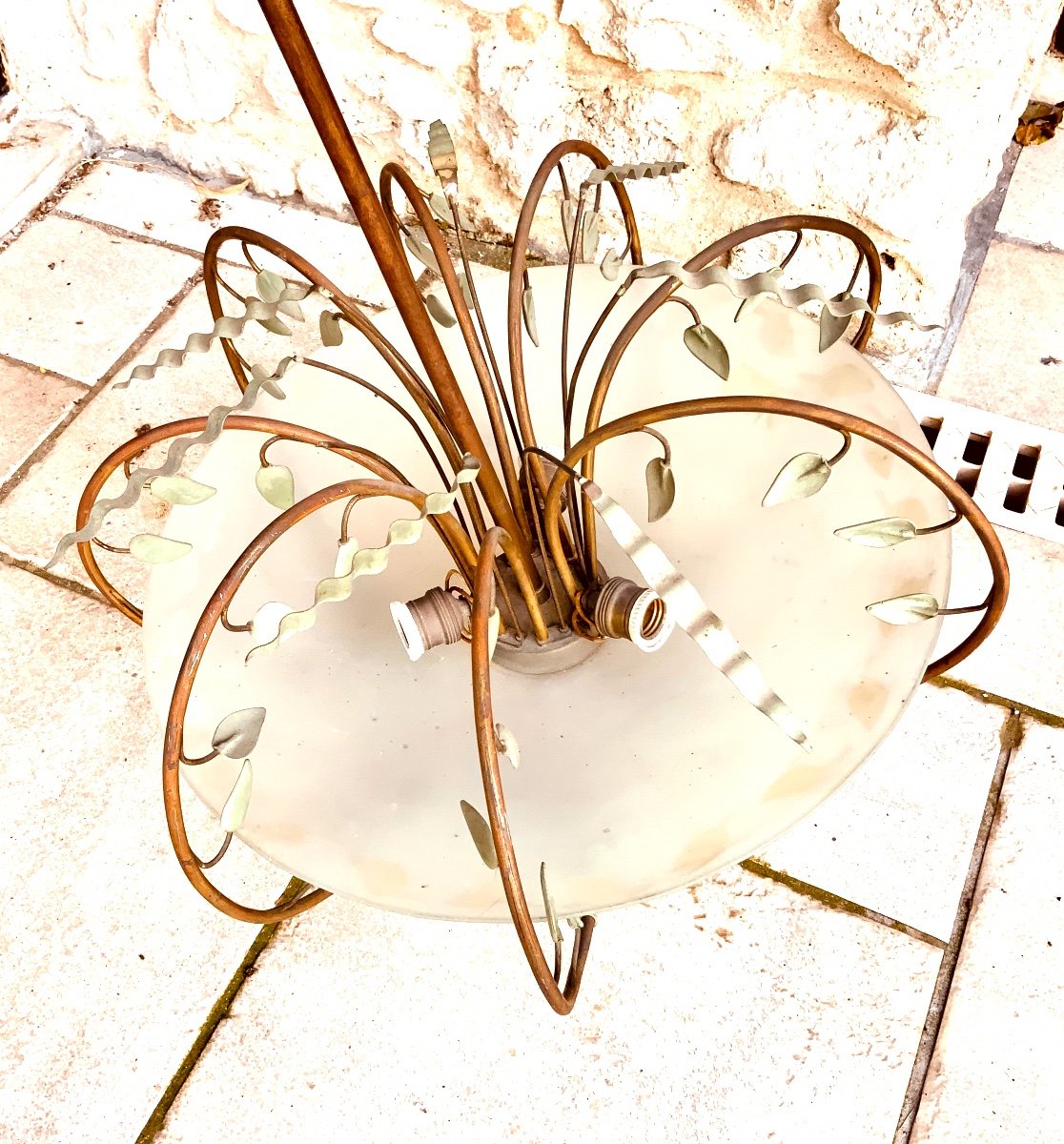 Lustre « feuilles » à Coupole -photo-4