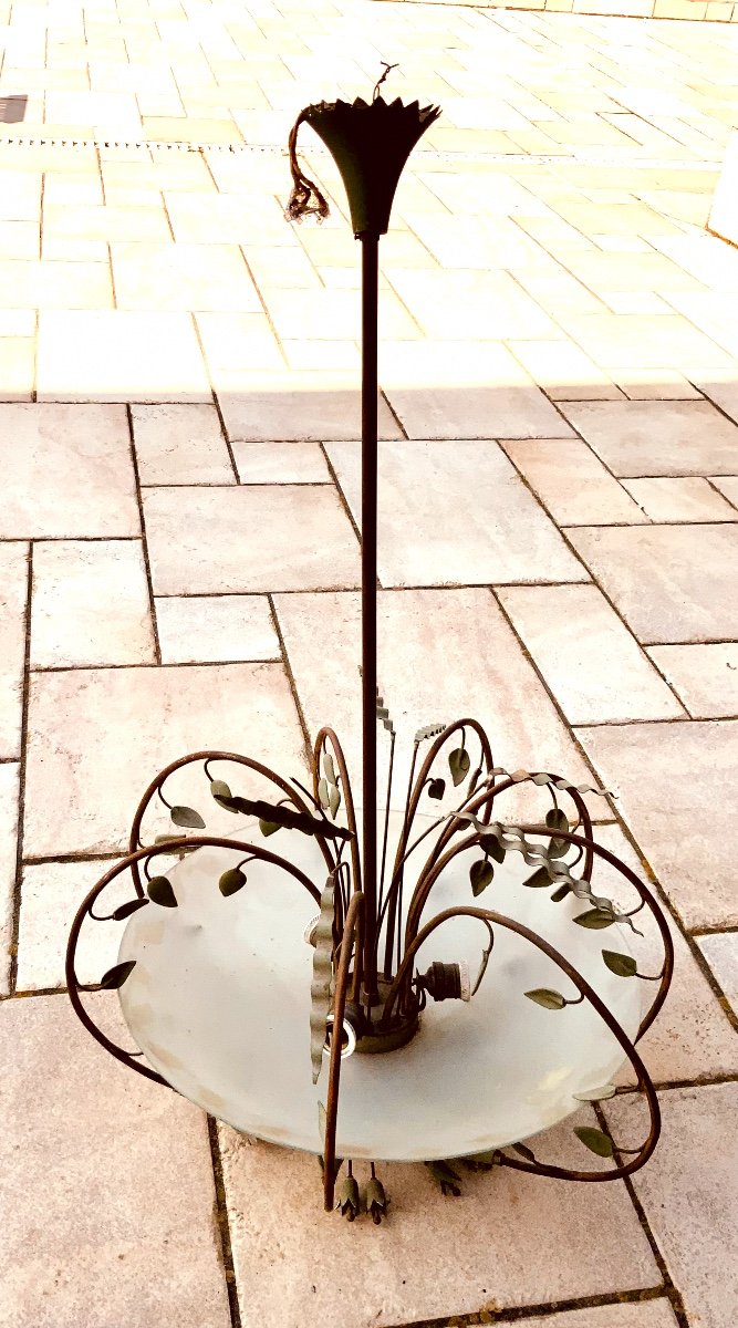 Lustre « feuilles » à Coupole -photo-2