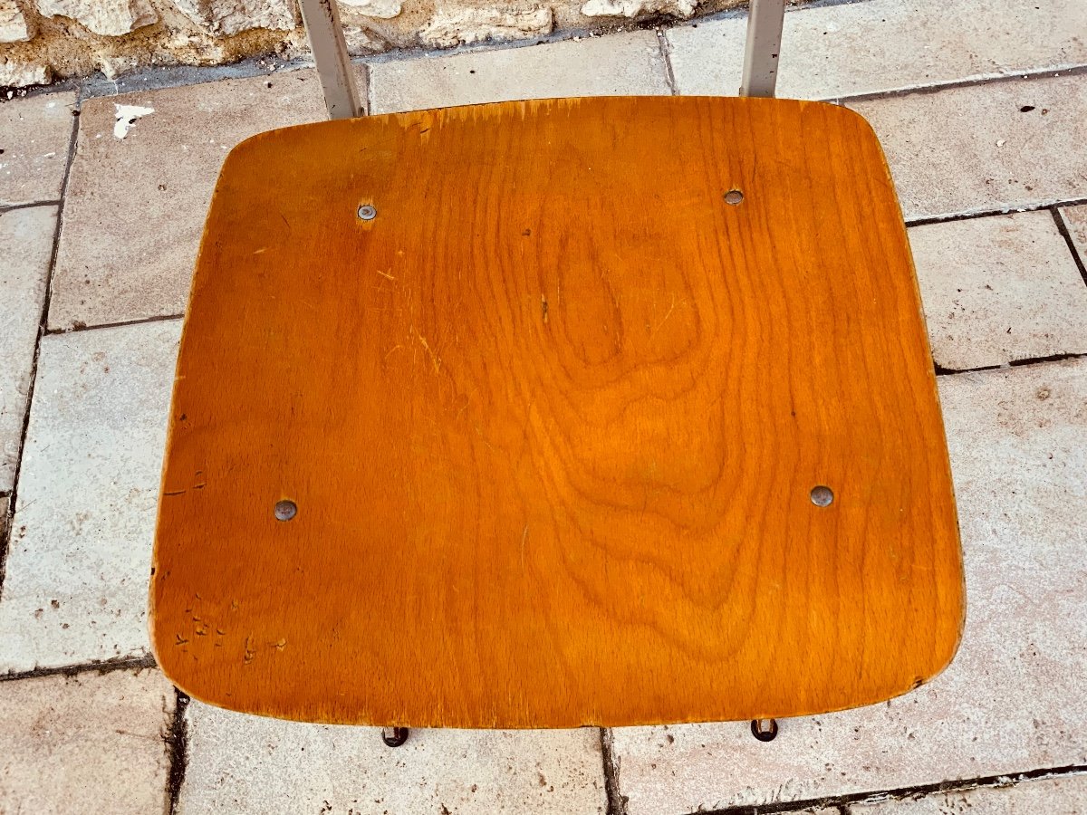Chaise Compas en métal-photo-3