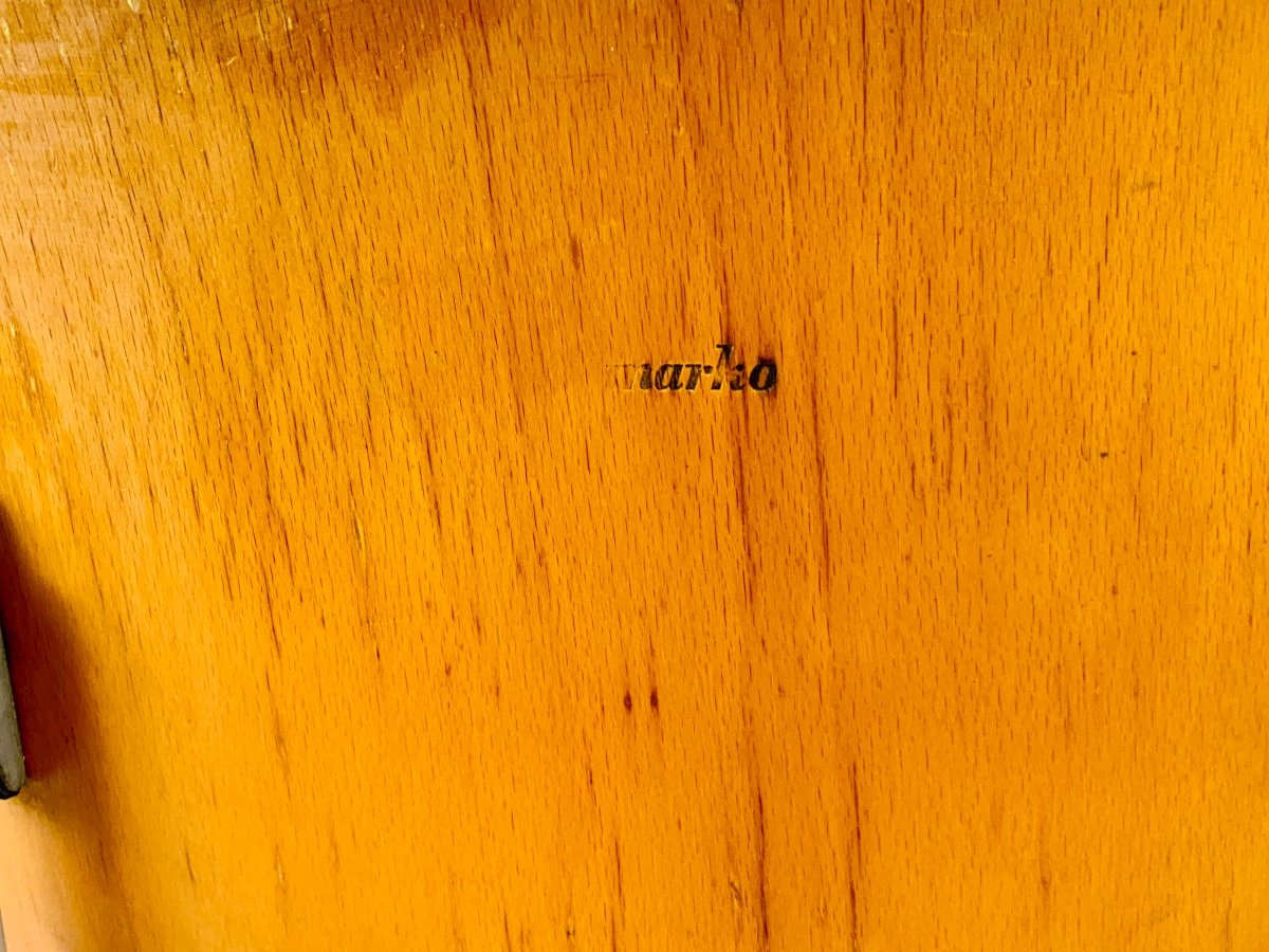 Chaise Compas en métal-photo-5