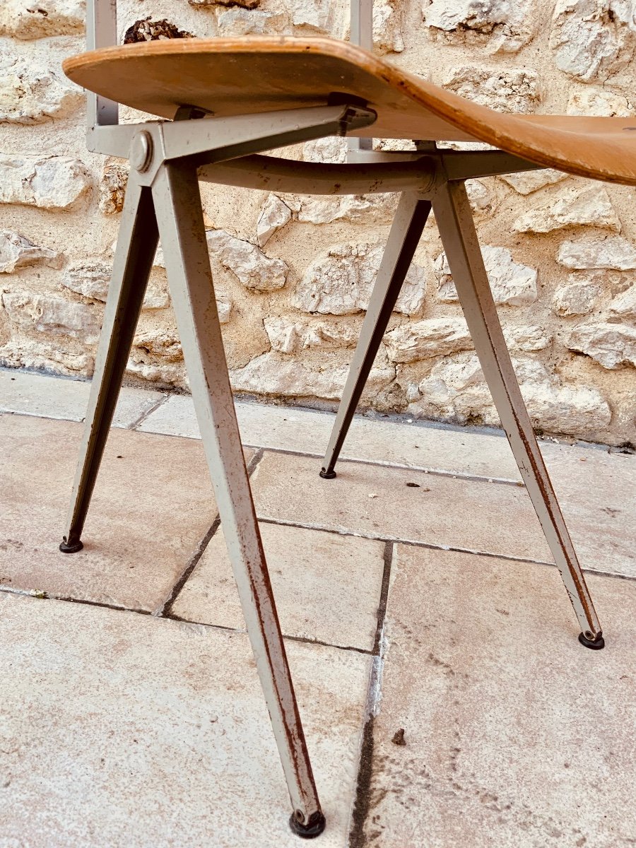 Chaise Compas en métal-photo-7