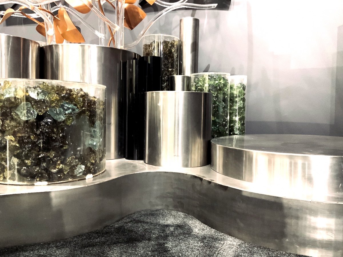 Stainless Steel And Plexiglass, Why Not Maria Pergay, Guy De Rougemont, Phil. De Cheverny…or Others?-photo-2