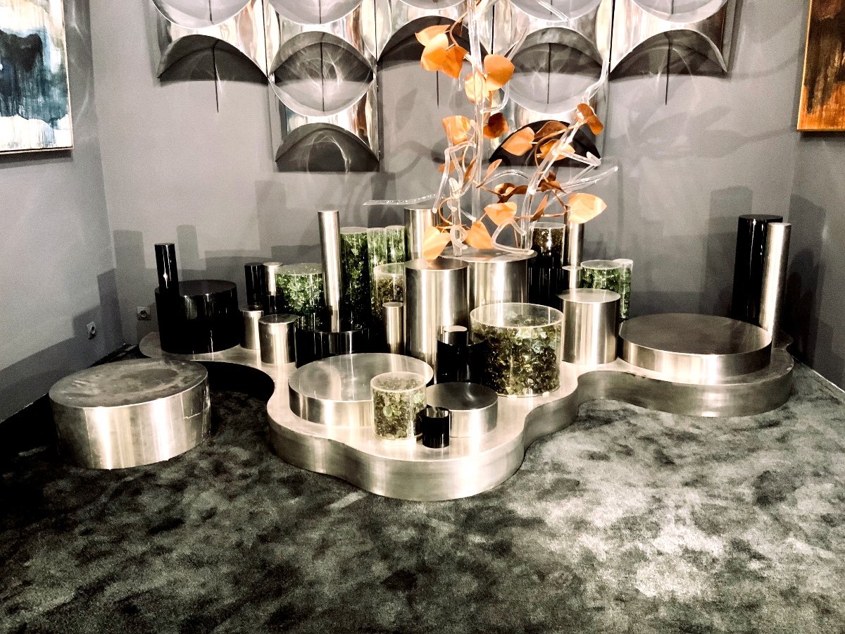 Stainless Steel And Plexiglass, Why Not Maria Pergay, Guy De Rougemont, Phil. De Cheverny…or Others?-photo-5