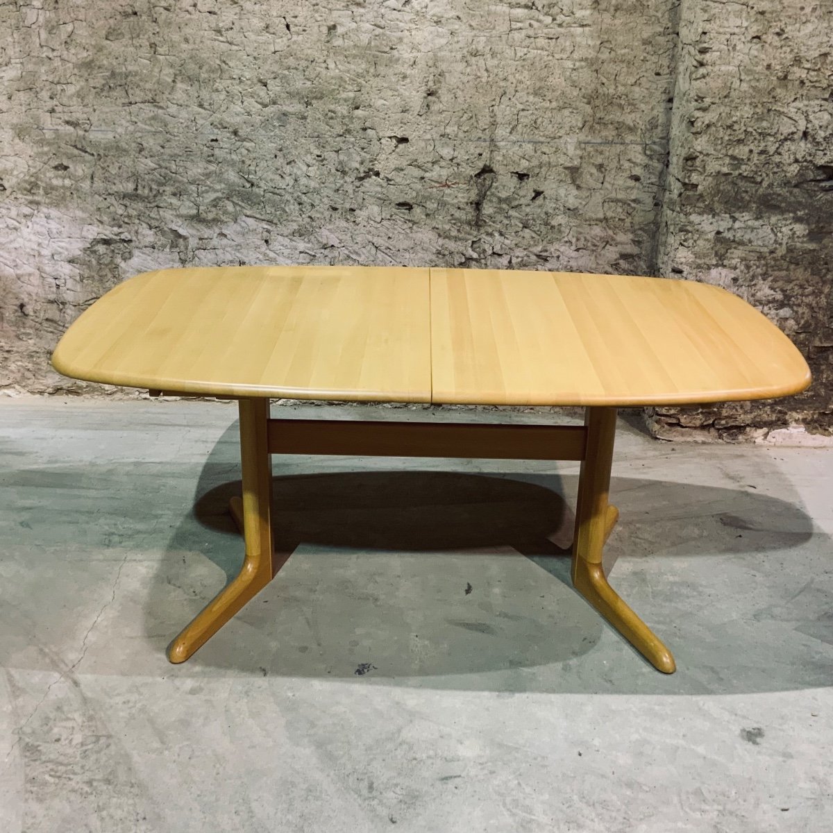 Scandinavian Design Table In Solid Beech.-photo-3
