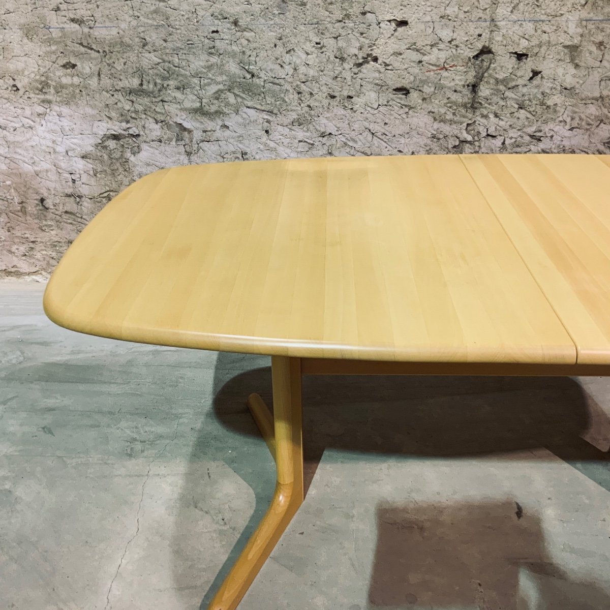 Scandinavian Design Table In Solid Beech.-photo-1