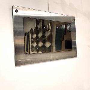 Miroir 1970 En Inox De Ludovico Acerbis