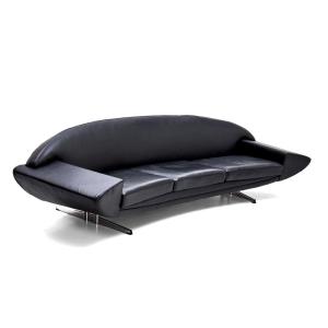 Canapé cuir design scandinave des années 1960/70 de Johannes Andersen