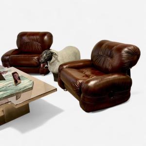 Pair Of Italian Armchairs, 1970