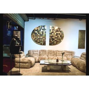 Grand canapé modulable italien années 1970