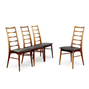 Set Of 4 Scandinavian-style Chairs From The 1960s