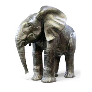 Florence Jacquesson, Bronze Sculpture Of A Baby Elephant