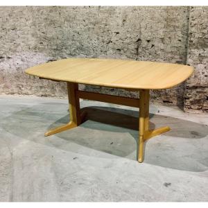 Scandinavian Design Table In Solid Beech.