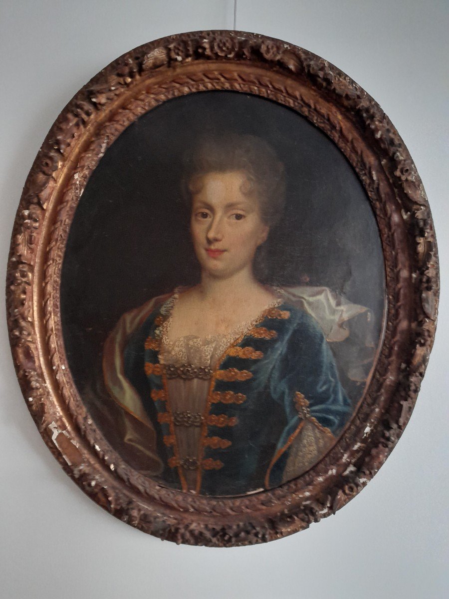 Portrait De Femme De Qualite 18eme