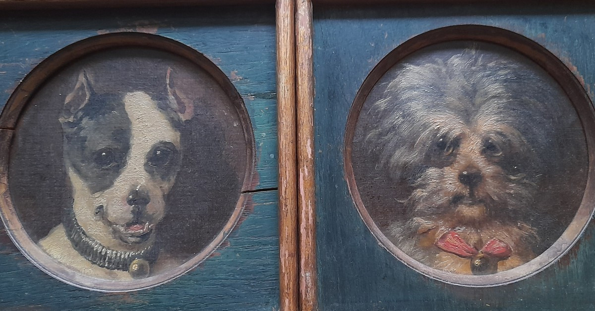 2 portraits de chien