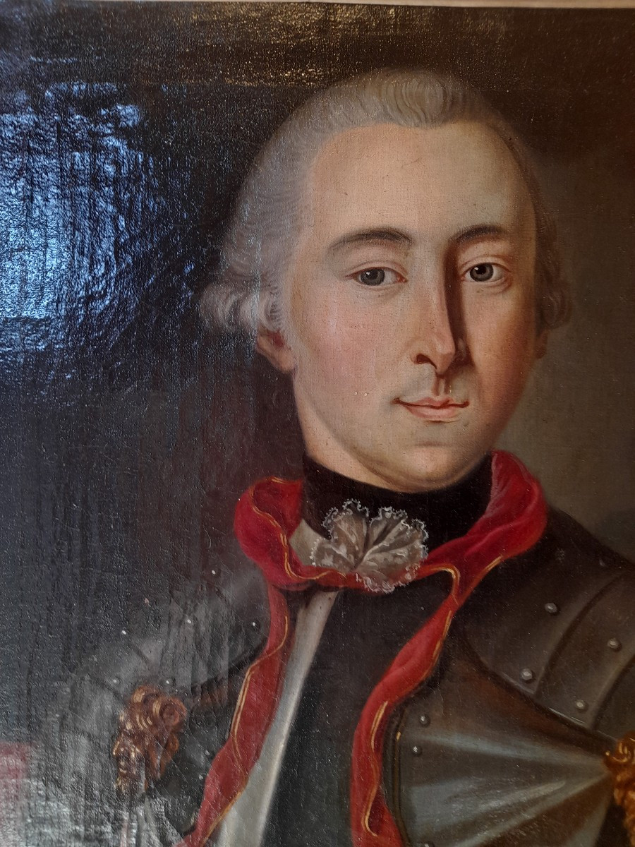 Portrait homme 18eme en armure-photo-2