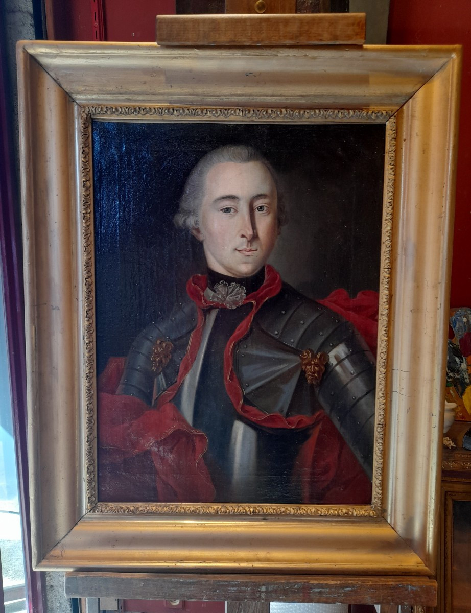 Portrait homme 18eme en armure