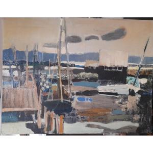 Boats At The Quay By Paul Ambille