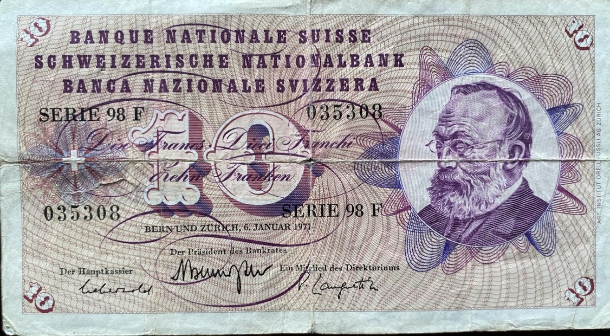 Swiss Banknote For Collectors