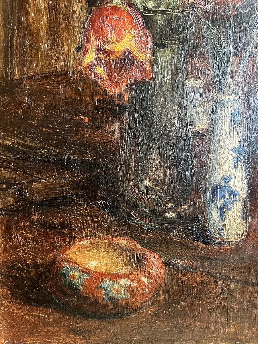 Jules Flandrin - Bouquet de fleurs-photo-2