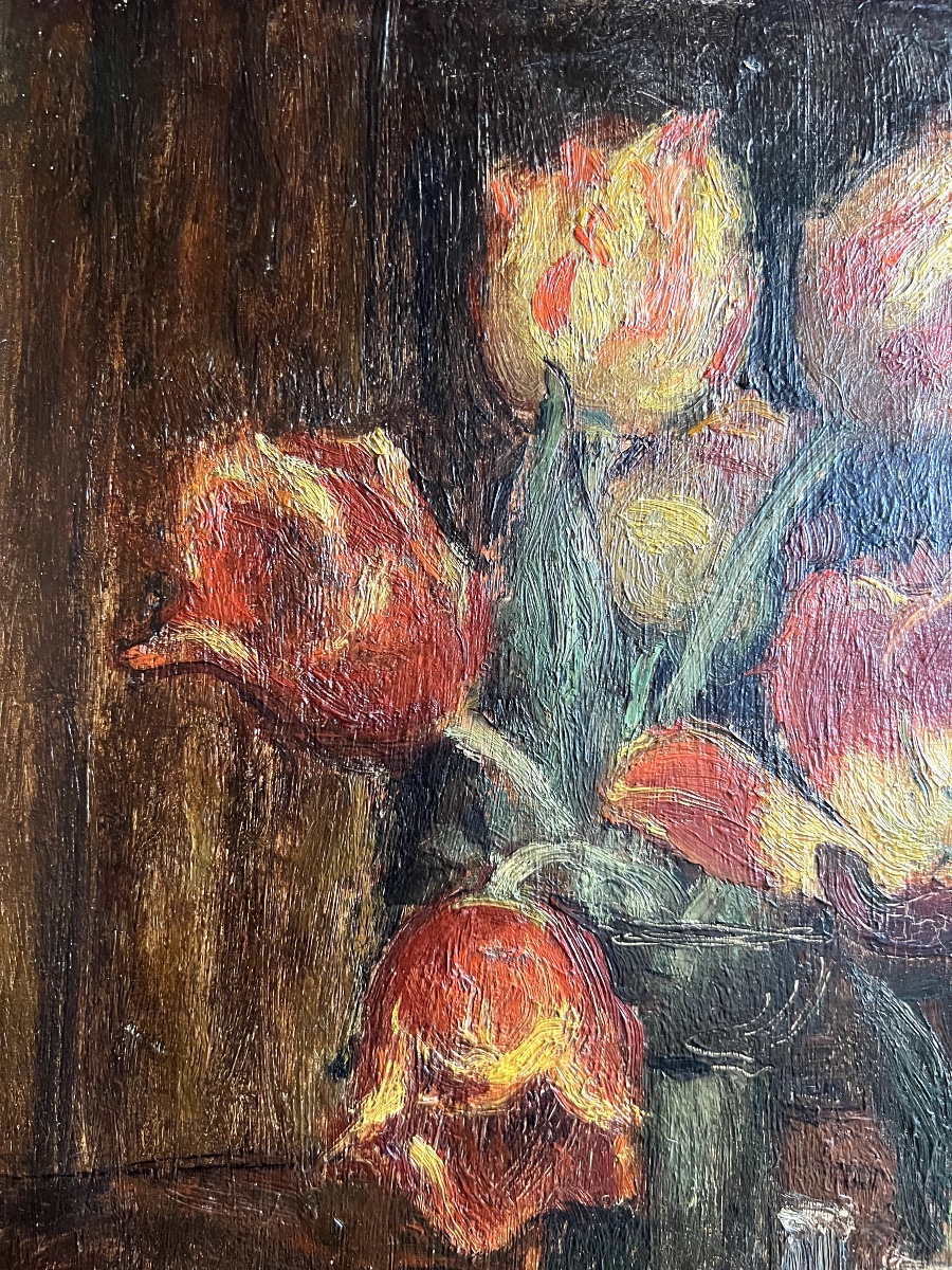 Jules Flandrin - Bouquet de fleurs-photo-4